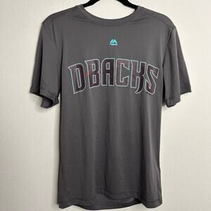 MLB Majestic Arizona Diamondbacks Gray Tee- Small